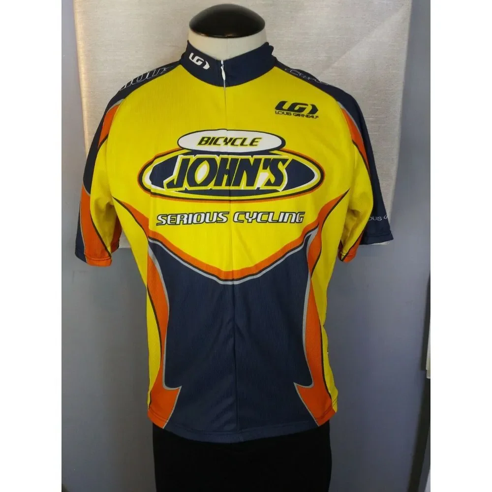 LOUIS GARNEAU SERIOUS CYCLING JERSEY Short Sleeve 3/4 Zip Unisex Size‎ S
